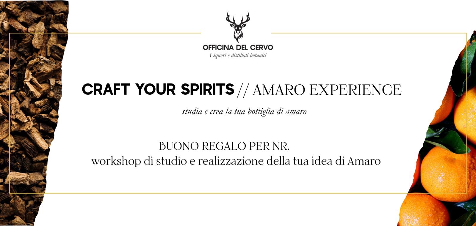 Workshop Craft your spirits - Amaro Experience